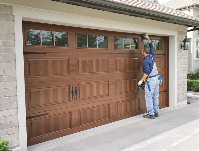 Custom garage door showcase by Palm Harbor Garage Door Repair in Palm Harbor