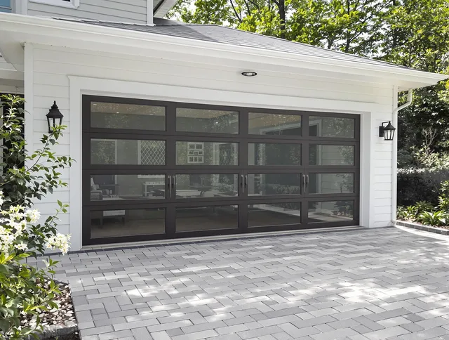 Palm Harbor Garage Door Repair design specialist presenting custom garage door options to Palm Harbor homeowner