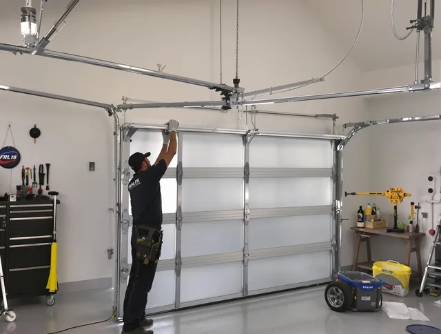 Palm Harbor Garage Door Repair certified team performing precision garage door installation in Palm Harbor
