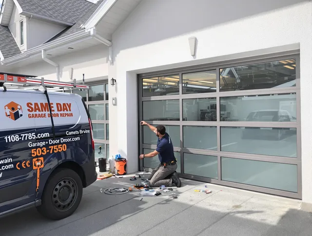 Same-day garage door repair service by Palm Harbor Garage Door Repair in Palm Harbor
